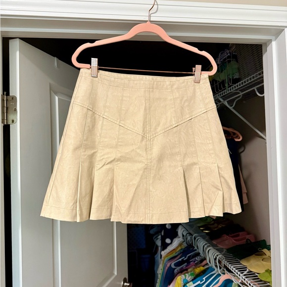 Free People Dresses & Skirts - Free People Leather Mini Skirt